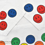 1990's DELTA SMILEY FACES PRINT T-SHIRT... XL