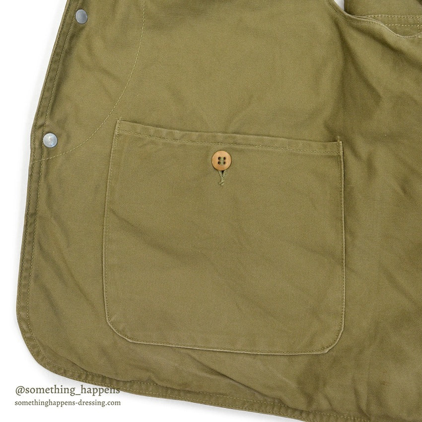 1950's LLBEAN FISHING VEST HALF MOON POCKET...