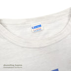 1970's CHAMPION BLUE BAR TAG BLEACH SLEEVE BASEBALL TEE ... XL
