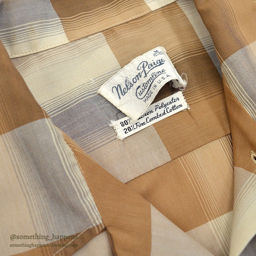 1960's NELSON PAIGE WIDE STRIPED SHIRT...M