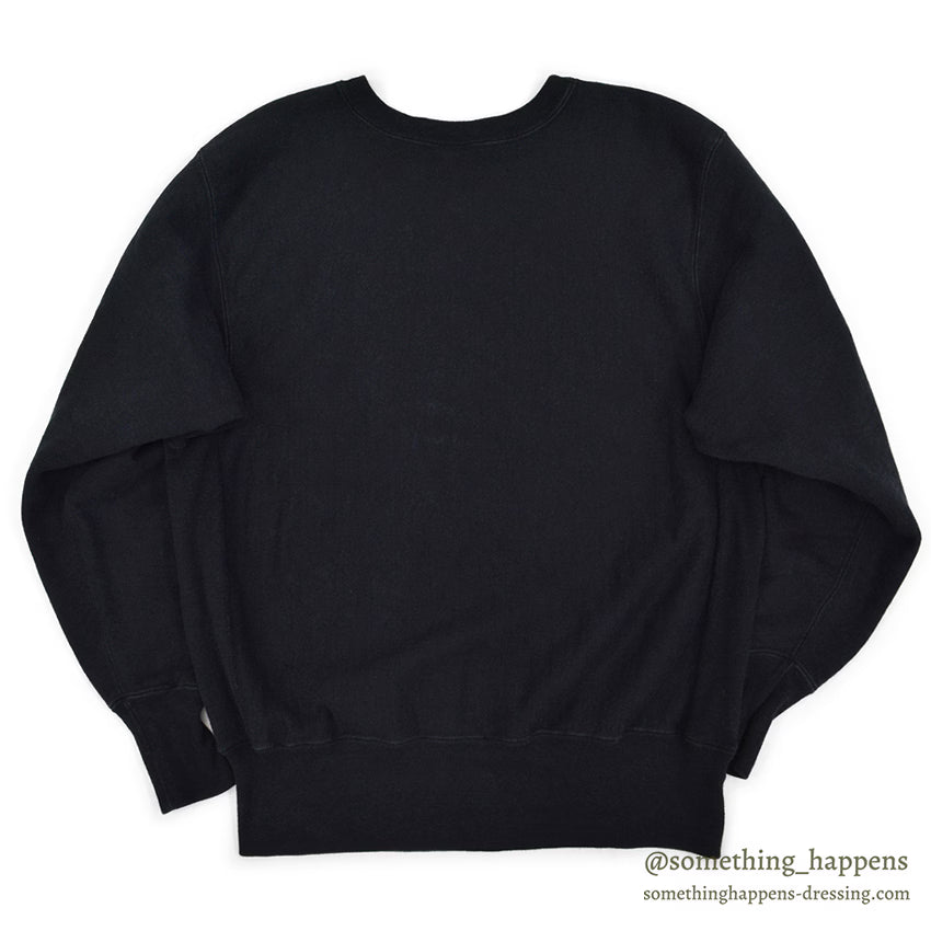 1990's CHAMPION REVERSE WEAVE SWEAT SHIRT BLACK 3 COLOR EYES LOGO ... L