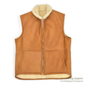 ~1990's DEADSTOCK SAWYER OF NAPA MOUTON SHEARLING VEST...L