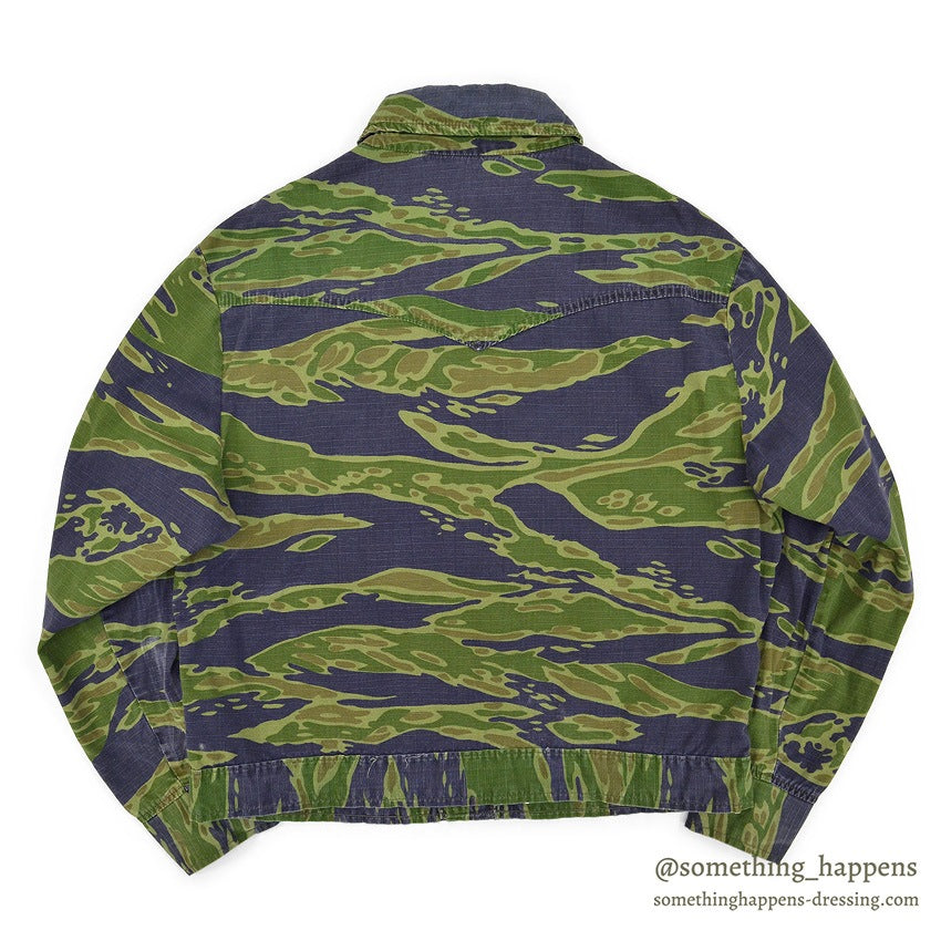 1970's UNKNOWN CIVILIAN TIGER STRIPE JACKET...
