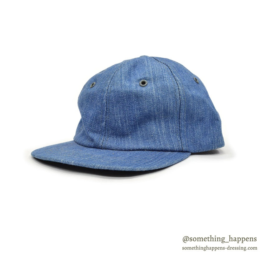 1970's~ OLD BLUE DENIM CAP...FITS ALL