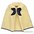1960's LEVI'S 70579-0217 BIGE DENIM BOA VEST... 36