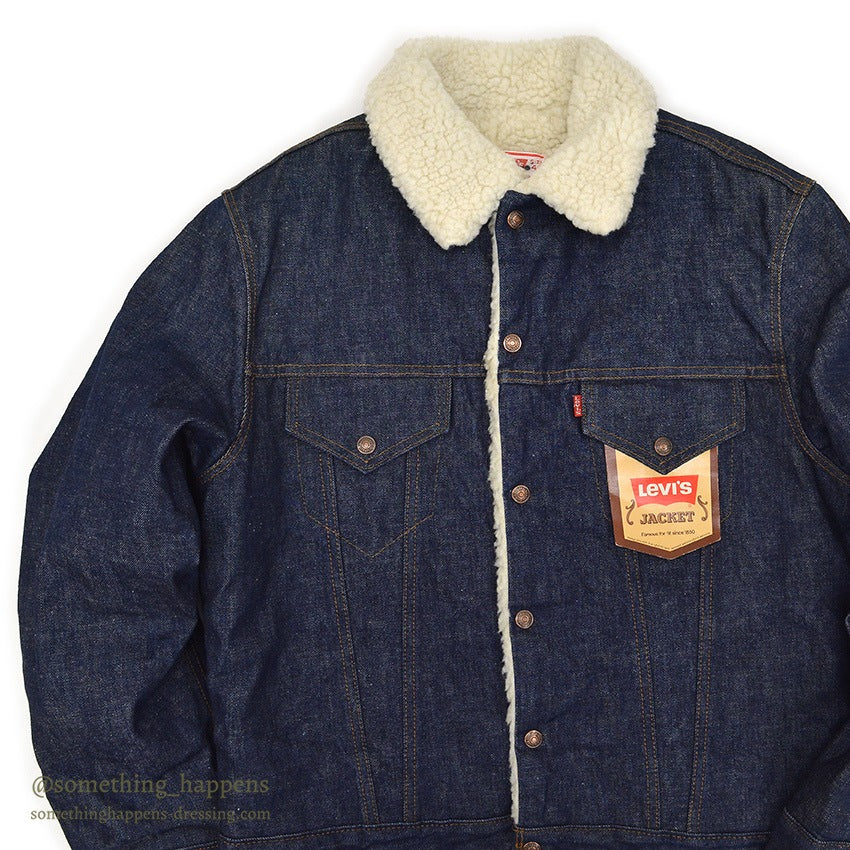 1970's DEADSTOCK Levi's 70605-0217 DENIM BOA JACKET... 44