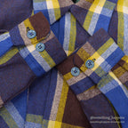 ~1950's TOWNCRAFT DE LUXE PLAID WOOL SHIRT ... M