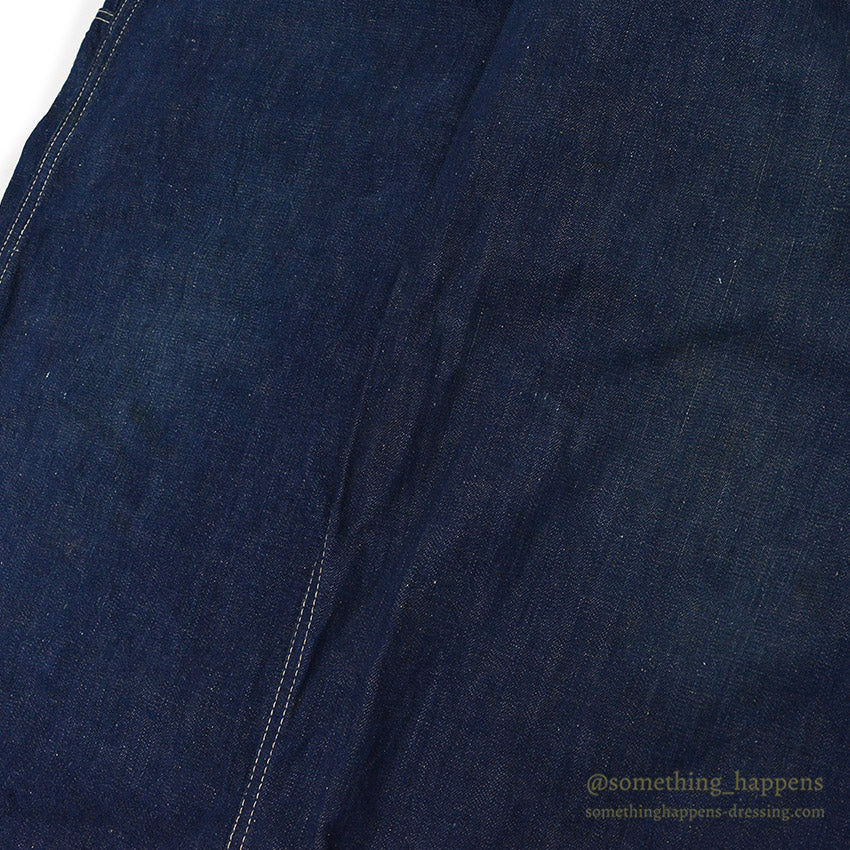 1940's WW2 DENIM OVERALL / VERY DARK ... W38/L31