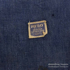 1940's PAYDAY WW2 DENIM COVERALL / DARK...