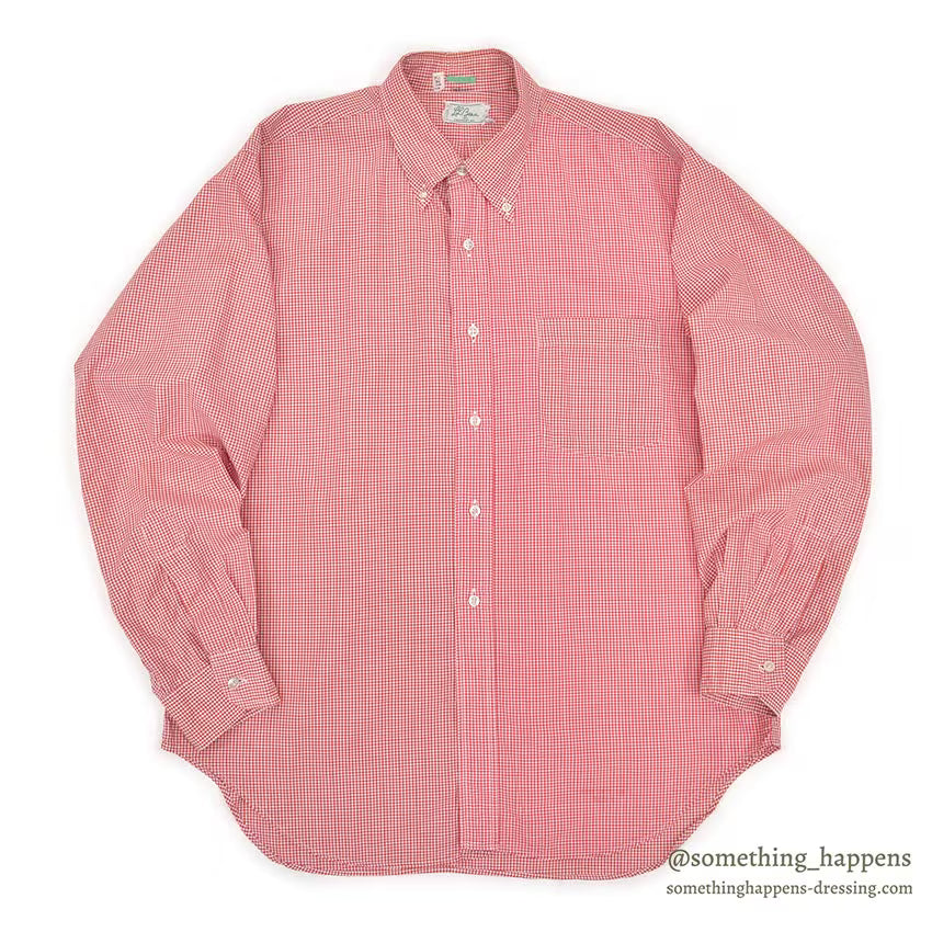 1970's LLBEAN GINGHAM CHECK B/D SHIRT...L