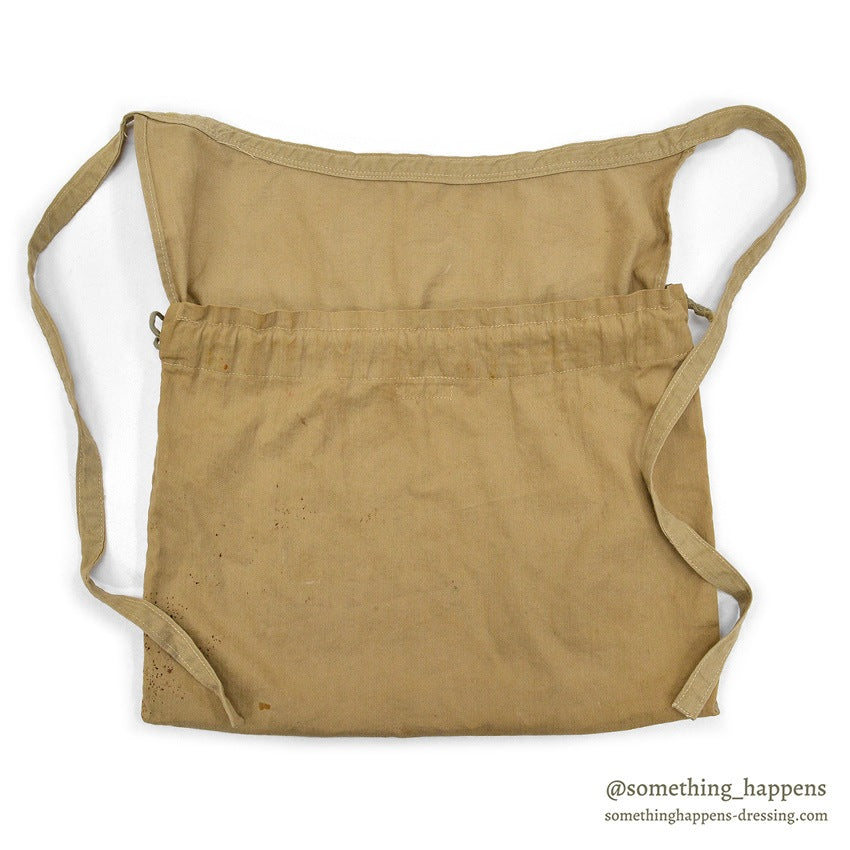 ~1940's AMERICAN RED CROSS LIGHT BROWN HBT APRON DITTY BAG...