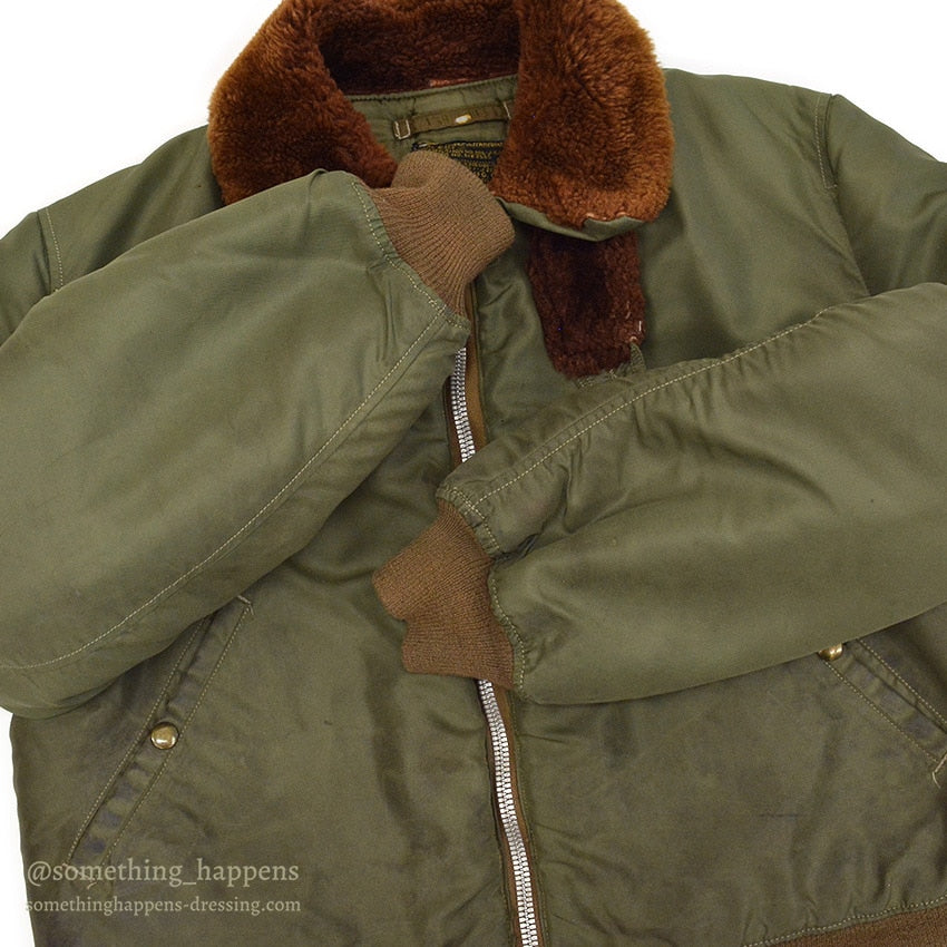 1950's B-15C OD FLIGHT JACKET / RARE COLOR ... 44