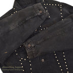 1960's LEVI'S 70505-0217 BIGE OVERDYED / BLACK WITH STUDS...