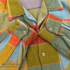 ~1960's Mckey's BLOCK PLAID WOOL SHIRT...