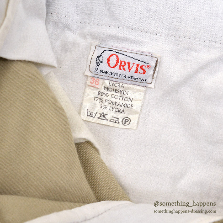 1980's~ ORVIS MOLESKIN WORK PANTS / UNUSUAL POCKETS ... W36