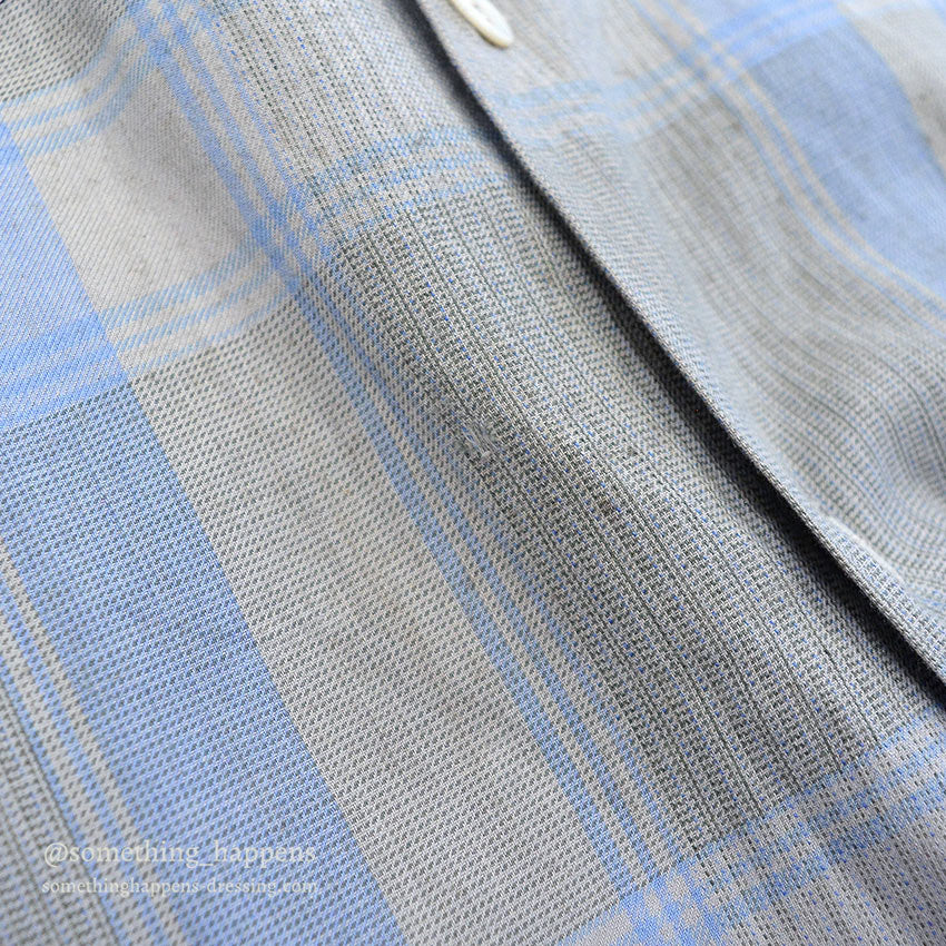 1950's SILVER WINGS RIFLE CLUB PLAID SHIRT... L