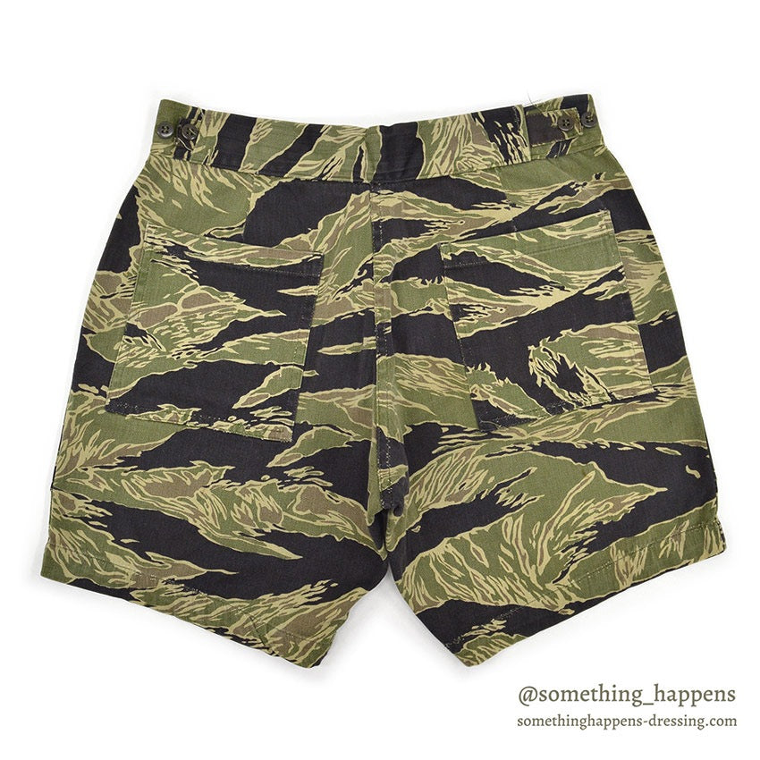 ~1970's ORIGINAL VIETNAM TIGER STRIPE SHORTS...W31