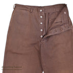 1960's OLD OVERDYED COTTON WORK PANTS... W32/L31