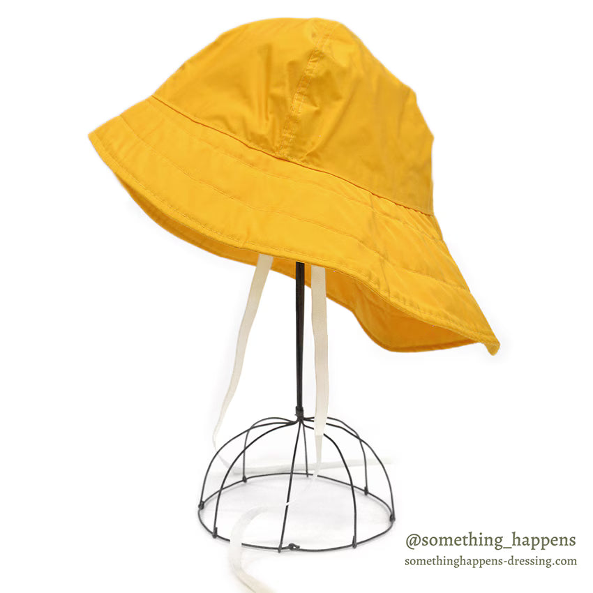 ~1970's DEADSTOCK LLBEAN RAIN HAT / YELLOW ... XL