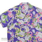 1980's BANANA REPUBLIC SAFARI & TRAVEL RAYON ALOHA SHIRT...M