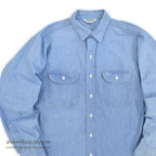 1980's FIVE BROTHER CHAMBRAY SHIRT...L