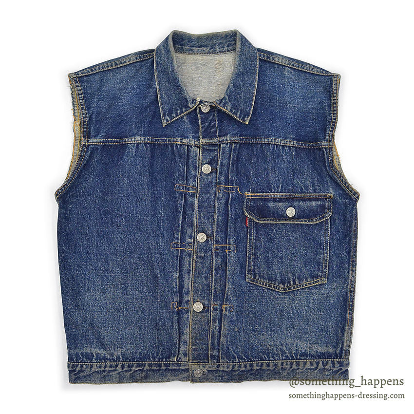 1930's~ LEVI'S 506XX TYPE1 DENIM JACKET, CHOPPED VEST / 1937 MODEL ...