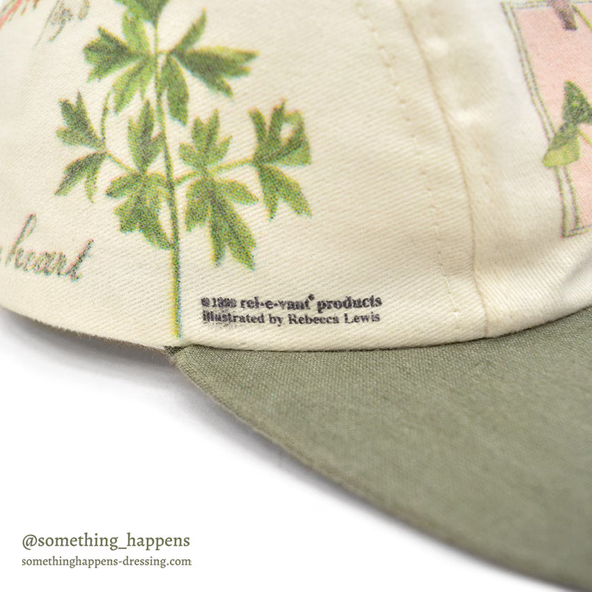 1990's REL-E-VANT PRODUCTS BOTANICAL ART PRINT CAP...