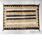 c.1940's NAVAJO RUG UNIQUE ZIGZAG PATTERN... 132cm/92cm