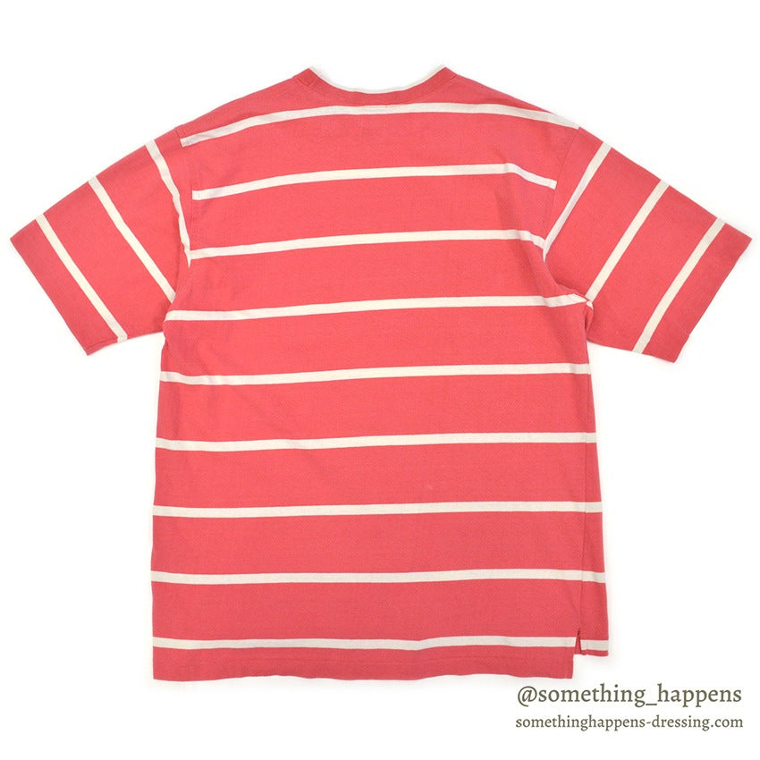 ~1990's GAP PINK/WHITE STRIPE COTTON T-SHIRT ... M