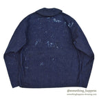 1940's USNAVY WW2 SHAWL COLLAR DENIM JACKET / DARK AND DAMAGED...