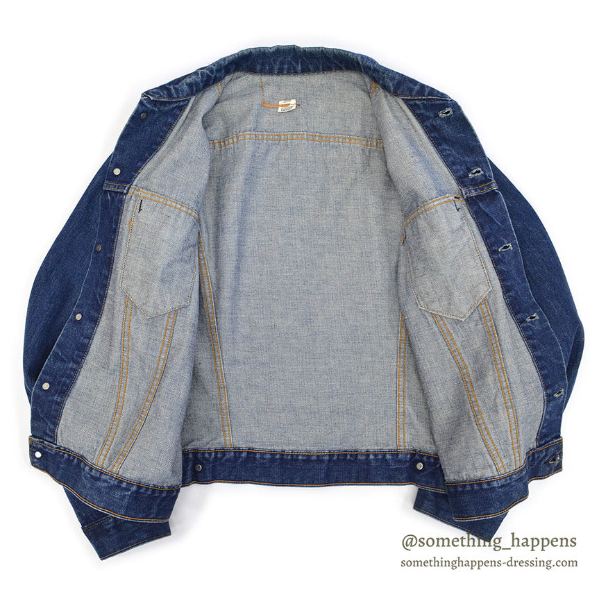 1970's Levi's 70505-0217 DENIM JACKET / INDIGO... Fits like 46
