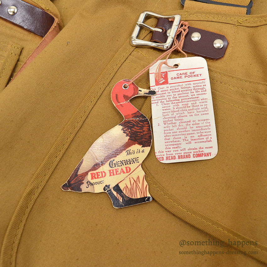 1950's DEADSTOCK RED HAED HUNTING VEST...M