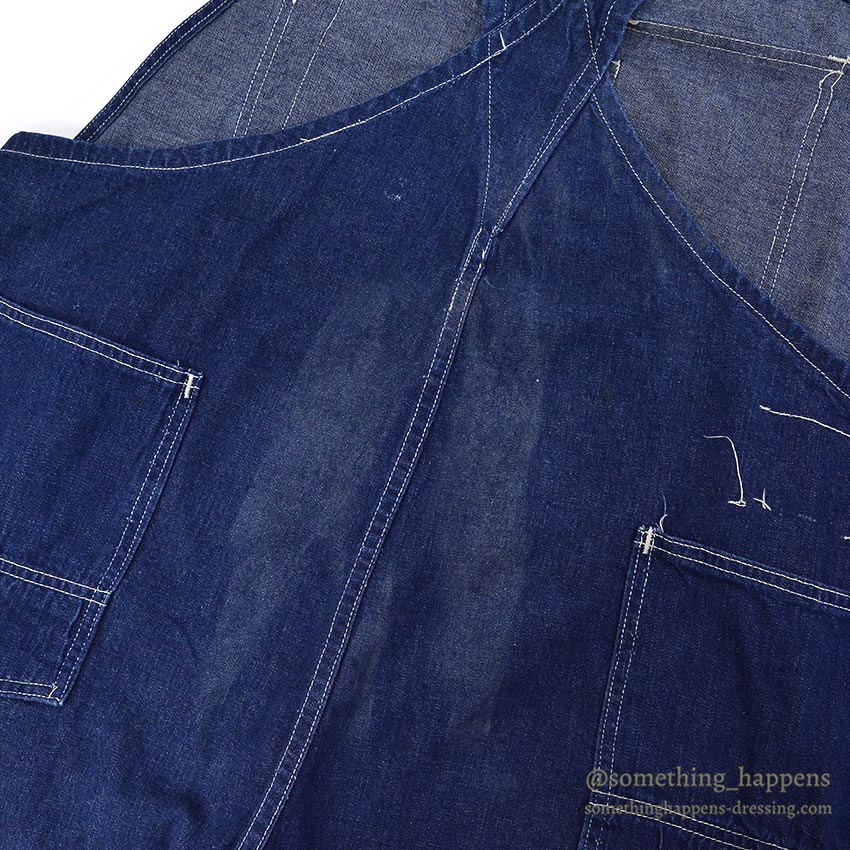 1950's CARTER'S DOUBLE KNEE DENIM OVERALL ... W44/L31