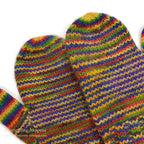 1960's HOME MADE HAND KNIT MITTENS 2 ...