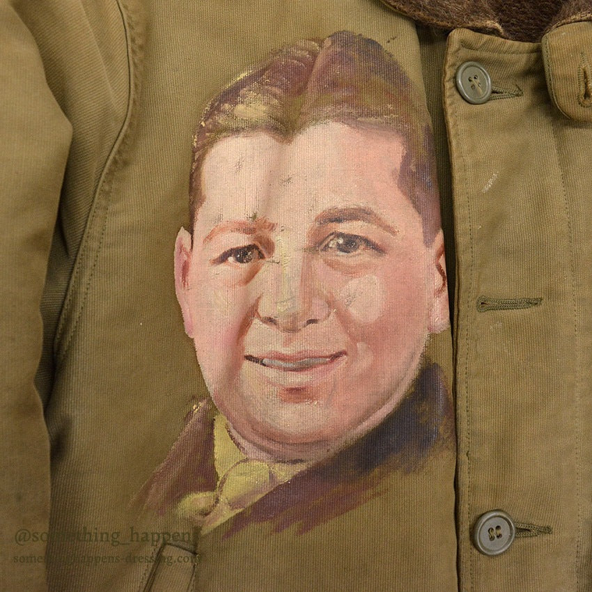 1940's WW2 N-1 DECK JACKET / PORTRAIT PAINT, SUPER RARE...
