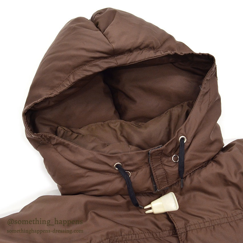 1970's GERRY DOWN SLOPE COAT / BROWN...X-LARGE
