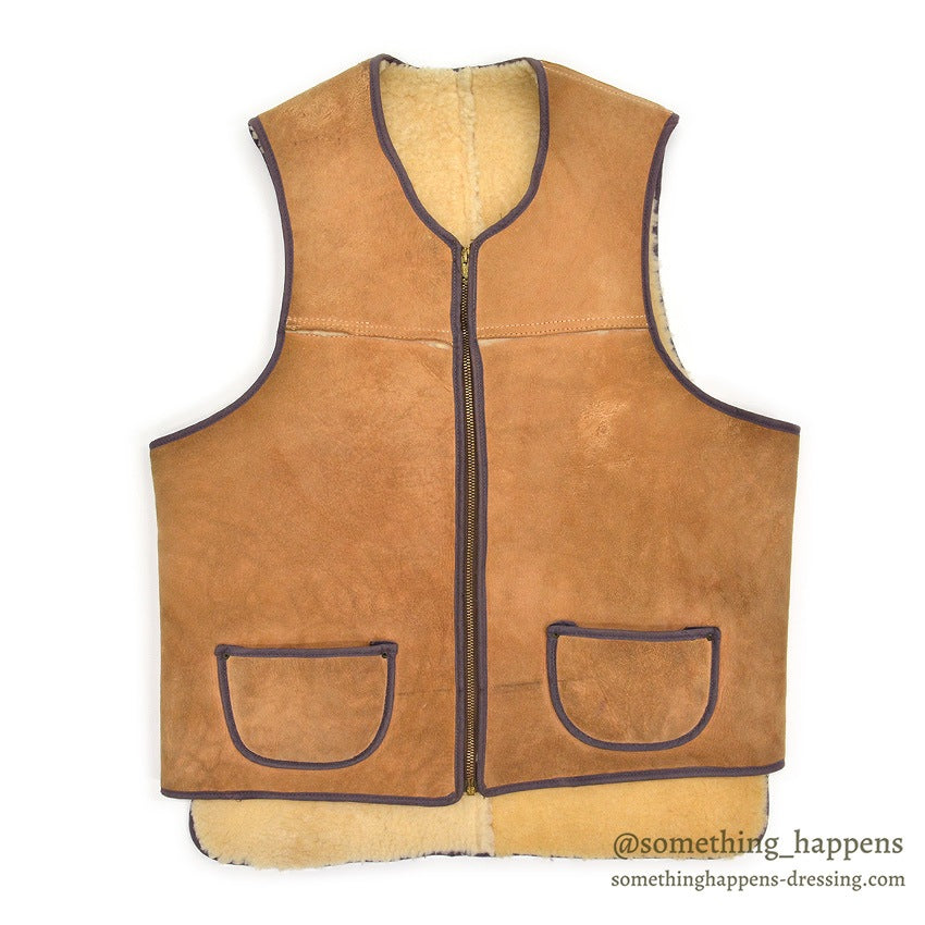 1960's MOUTON SHEARLING VEST...
