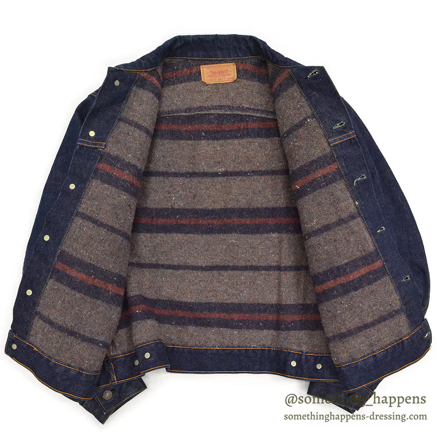 1960s LEVI'S 70505-0317 BIG E DENIM JACKET BLANKET / Transition Period ... 44