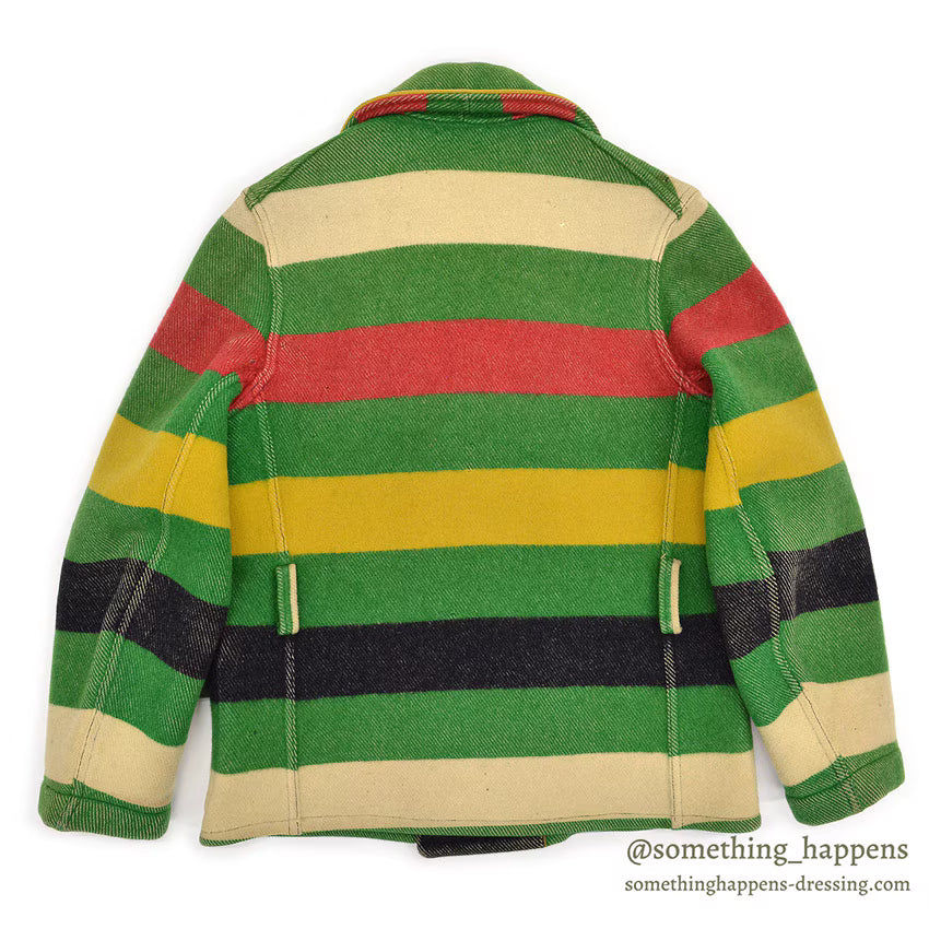 1930's ZERO KING STRIPED WOOL BLANKET JACKET / SHORT STYLE ...
