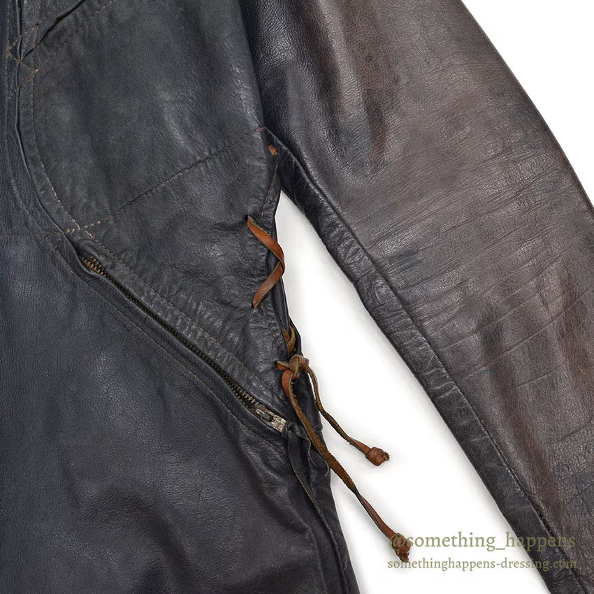 1960's~ EAST WEST MUSICAL INSTRUMENTS CO. LEATHER JACKET '' BACK PACK'' ...