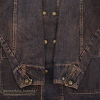 1990's DRIVER DOUBLE-BREASTED DENIM COVERALL...M