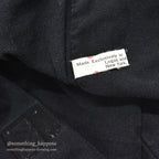 1980's~ JANTZEN BLACK COTTON TOTE BAG ...