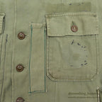 1950's USARMY UTILITY SHIRT MODIFIED FOR PERSONALIZED CYCLING SHIRT...