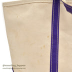 ~1980's L.L.BEAN BOAT AND TOTE / PURPLE ...