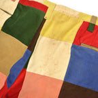 1970's DEADSTOCK HALRIN PATCHWORK CORDUROY PANTS...W38