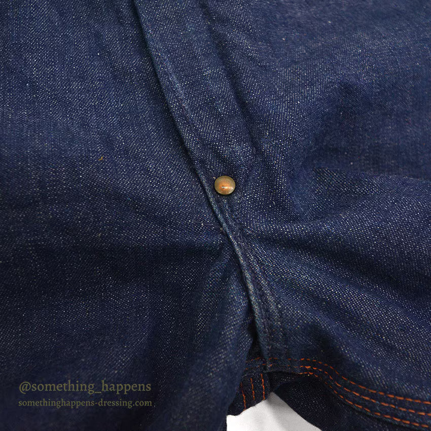 1950's UNKNOWN DOUBLE KNEE DENIM PAINTER PANTS / FLANNEL LINED ... W33/L30