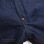 1950's UNKNOWN DOUBLE KNEE DENIM PAINTER PANTS / FLANNEL LINED ... W33/L30