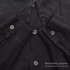 1990's CP SHADES LINEN JACKET / BLACK...M
