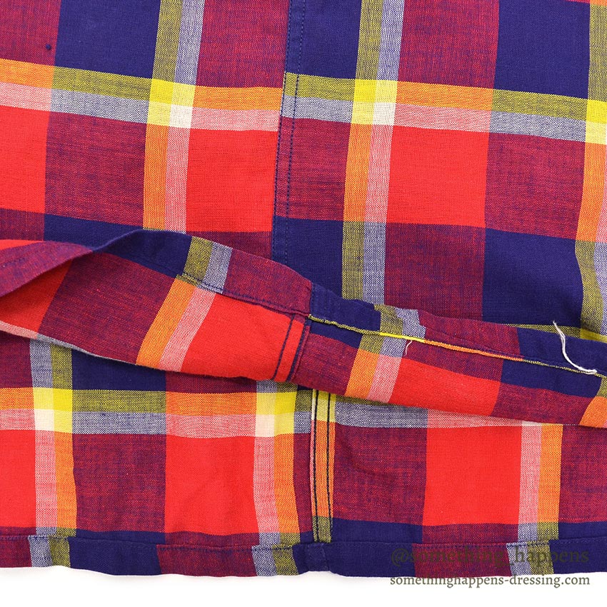 1950's NEW YORKER VIBRANT COLOR PLAID SHIRT ...
