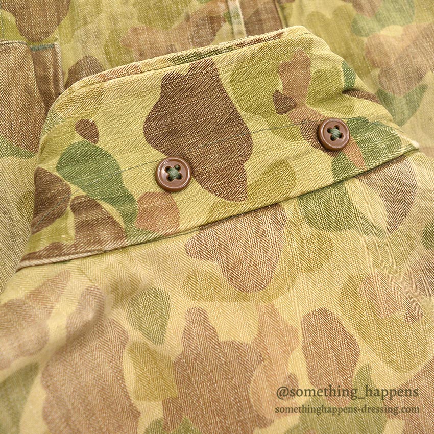 1940's USARMY WW2 FROG SKIN CAMO HBT JACKET / MODIFIED... 36R